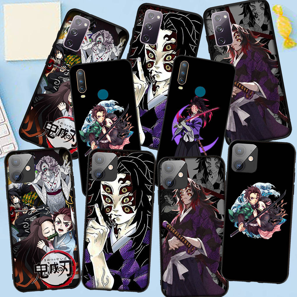 Чехол для Samsung Galaxy S25 S24 S23 iPhone 16 15 Xiaomi Redmi Note 14 13 12 16E X 11 Pro Max Moto Huawei Nezuko Demon Slayer Tanjirou Kokushibo Cover