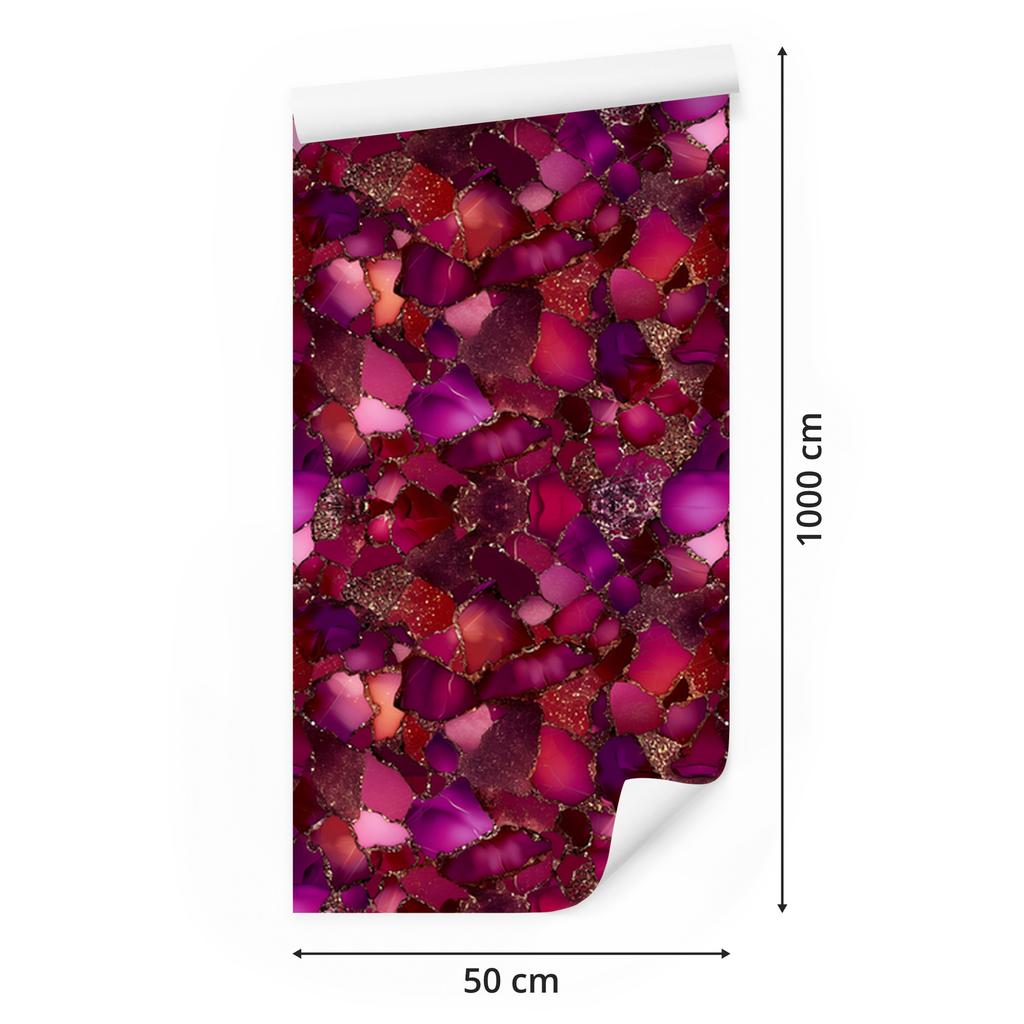 Ink Burgundy and Purple Wallpaper for Living Room and Bedroom 50x1000