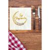 Ramadan Mubarak Gold Gilded Napkin 16l 16x16 Cm Gold Leaf With Ramadan Feast Themed Religious Ornament