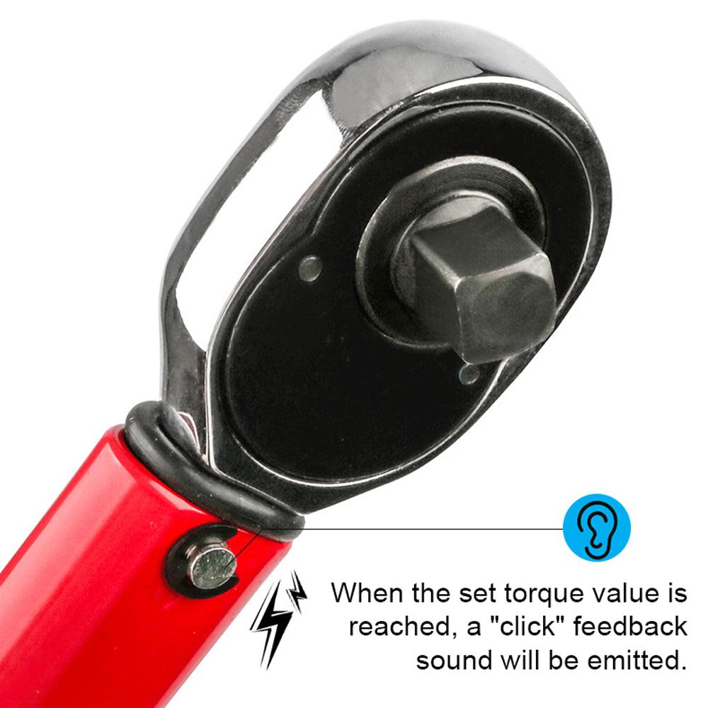Регулируемый динамометрический ключ 1/4 дюйма, гаечный ключ 5-25 Нм, ручной инструмент, велосипед, мотоцикл, автомобиль, ремонт
