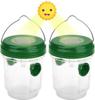 Set of 2 Solar-powered Wasp Traps with LED Light, Insect Traps, Honey Trap for Bees and Hornets