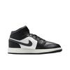 Air Jordan 1 Mid GS Черные Офф-Нуар Детские Кроссовки Саммит-Белый DQ8423-010