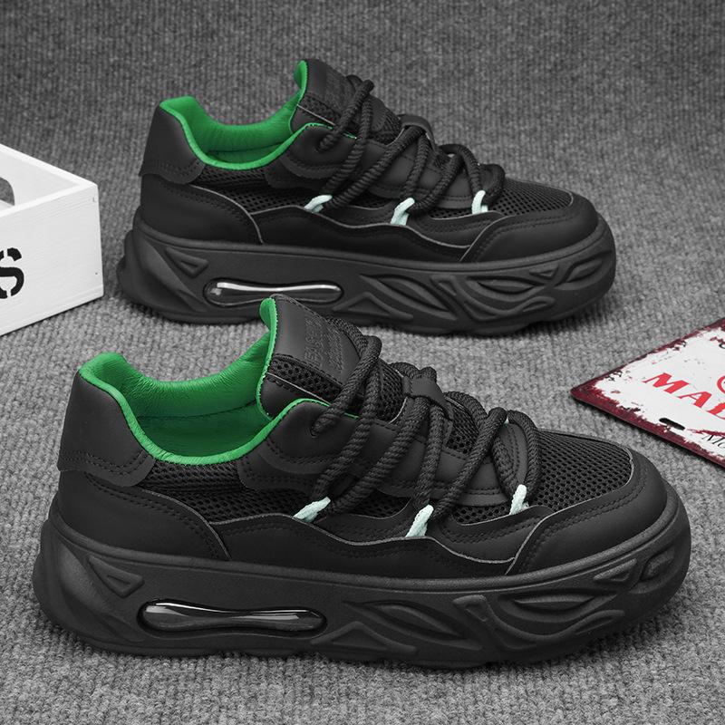 2024 New Tide Shoes Модные кроссовки для бега Универсальные дышащие повседневные мужские туфли Толстая подошва Нескользящие кроссовки Мужские дизайнерские теннисные