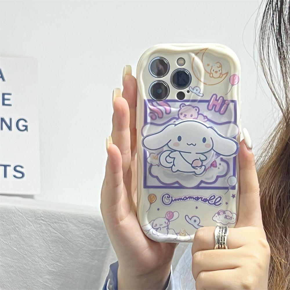 Мультяшный Чехол-Подставка Kuromi Cinnamoroll для Xiaomi Redmi Note 15 Pro 5G 15C 15 14C Note 14 13 12 Pro Plus A7 Pro 5G