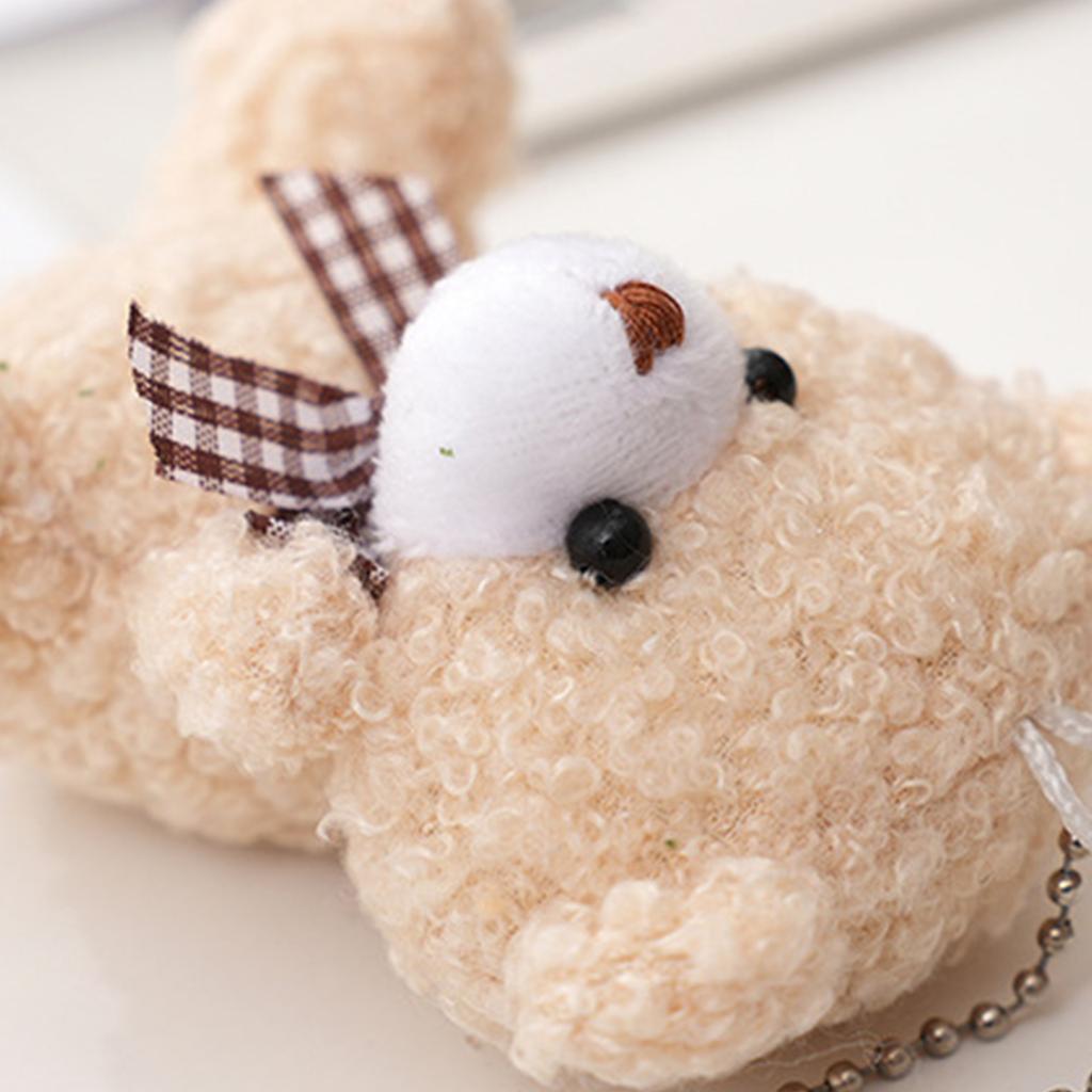 Очаровательный плюшевый мини-мишка брелок-подвеска для сумок и рюкзаков
