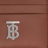Burberry Кожаный держатель для карт с логотипом Tb Женский кошелек Соломенно-коричневый 80552111