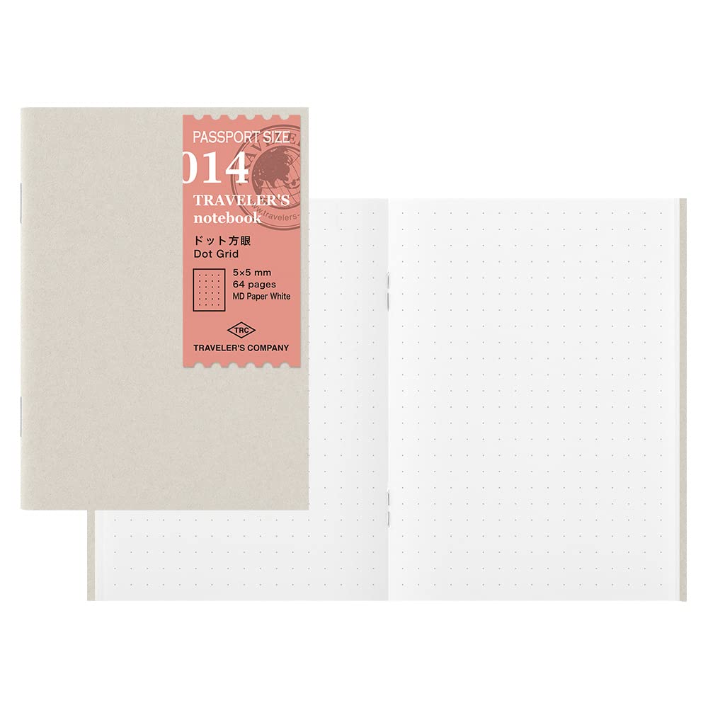 Travelers Company Notebook Refill Dot Grid 3-Pack Passport Size