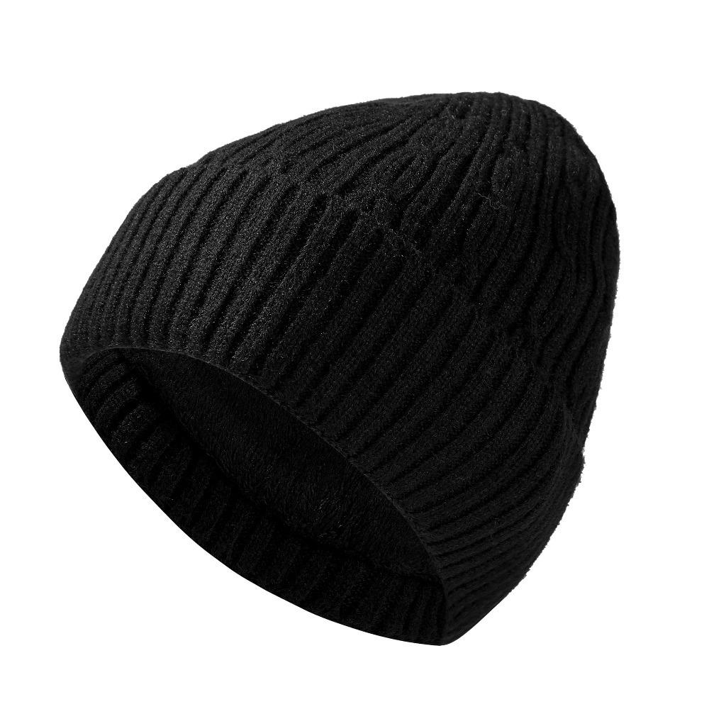 Thickened Knitted Beanies Winter Beanie Hat New Ski Cap Outdoor Riding