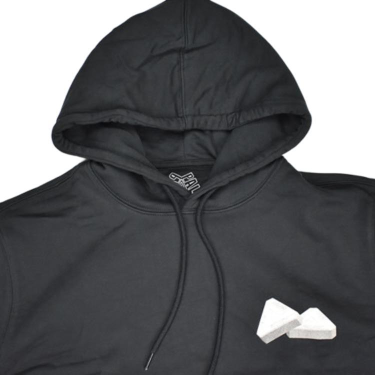 Palace Черные топы унисекс с капюшоном Tri-Gaine P18HD036
