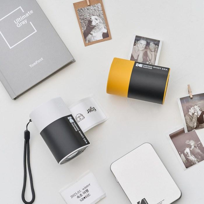 KODAK Memo Shot ERA Игрушечная камера и фотопринтер для этикеток с 1 рулоном белой пленки (Камера + 1 рулон)