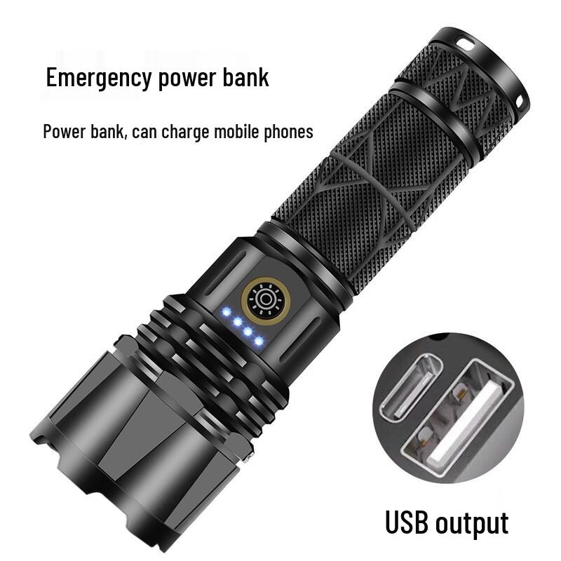 UOSU A03 High-Power Type-C Rechargeable LED Flashlight