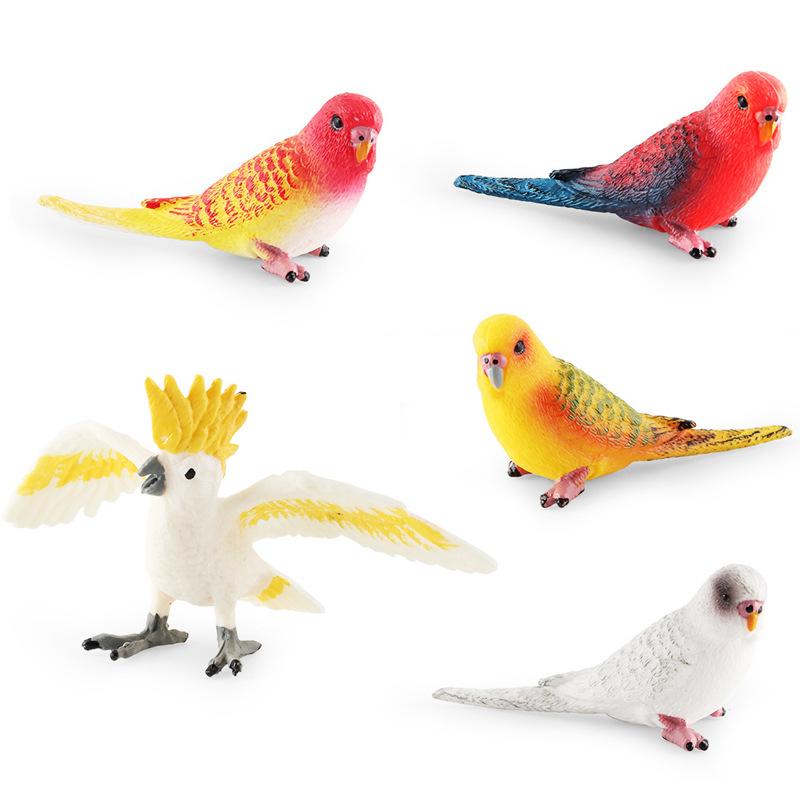 Simulation Bird Bird Parrot Model Cognition Parrot Cockatoo Desktop Static Decorative Ornament Toy
