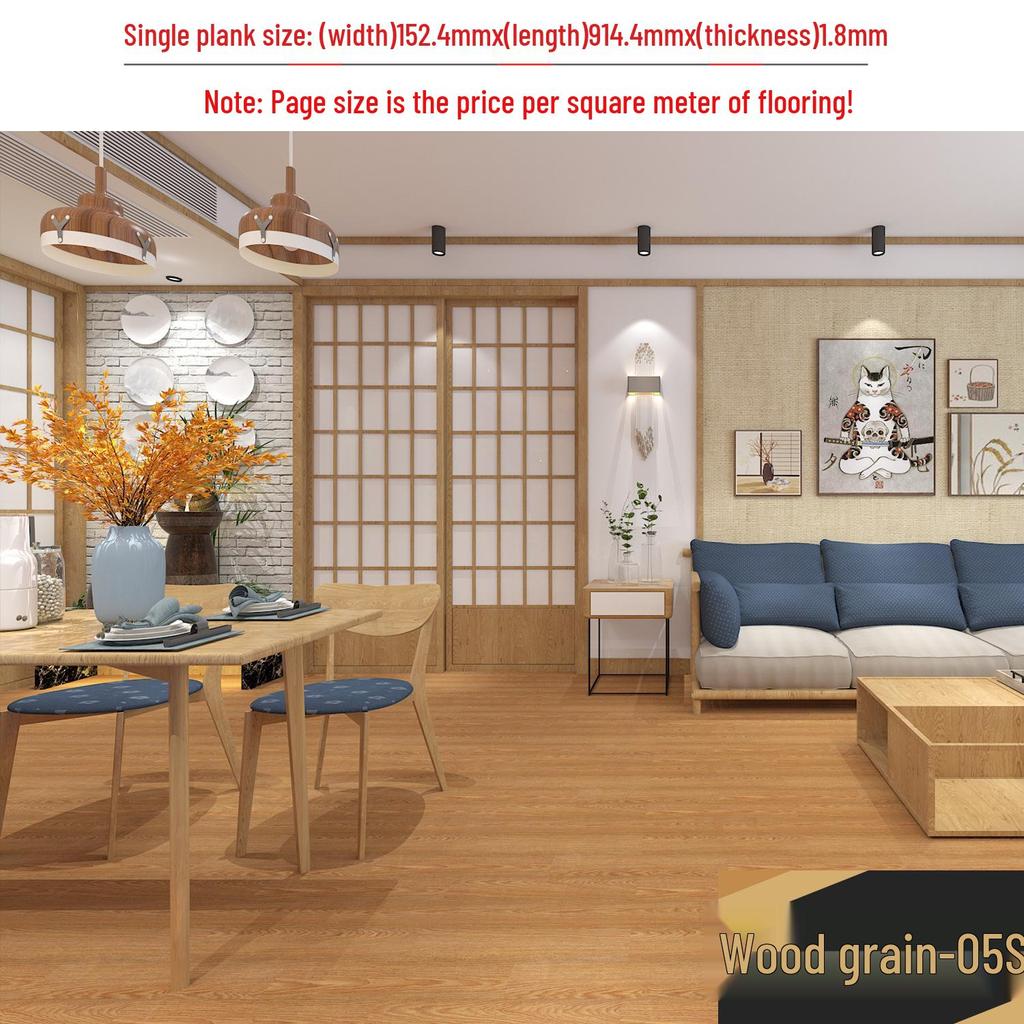 Самоклеящаяся водонепроницаемая виниловая наклейка для пола под камень: Толстое, износостойкое ПВХ-покрытие для спален