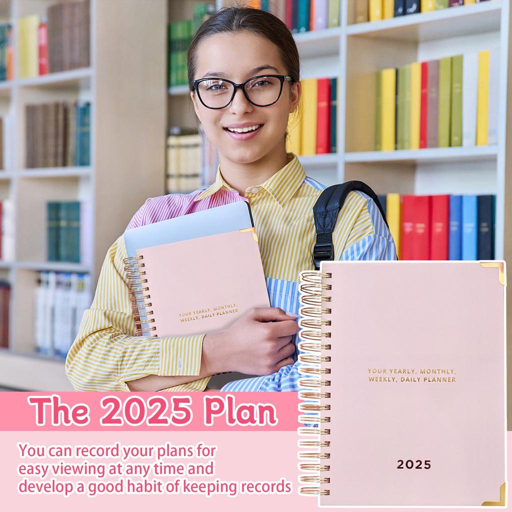 Ежегодный блокнот для планирования бюджета, финансового планирования и еженедельного планирования с инструментами для постановки целей