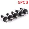 5Pcs Chassis Panel Mount Fuse Holder Socket For 5*20 Glass Fuses 250V 10A