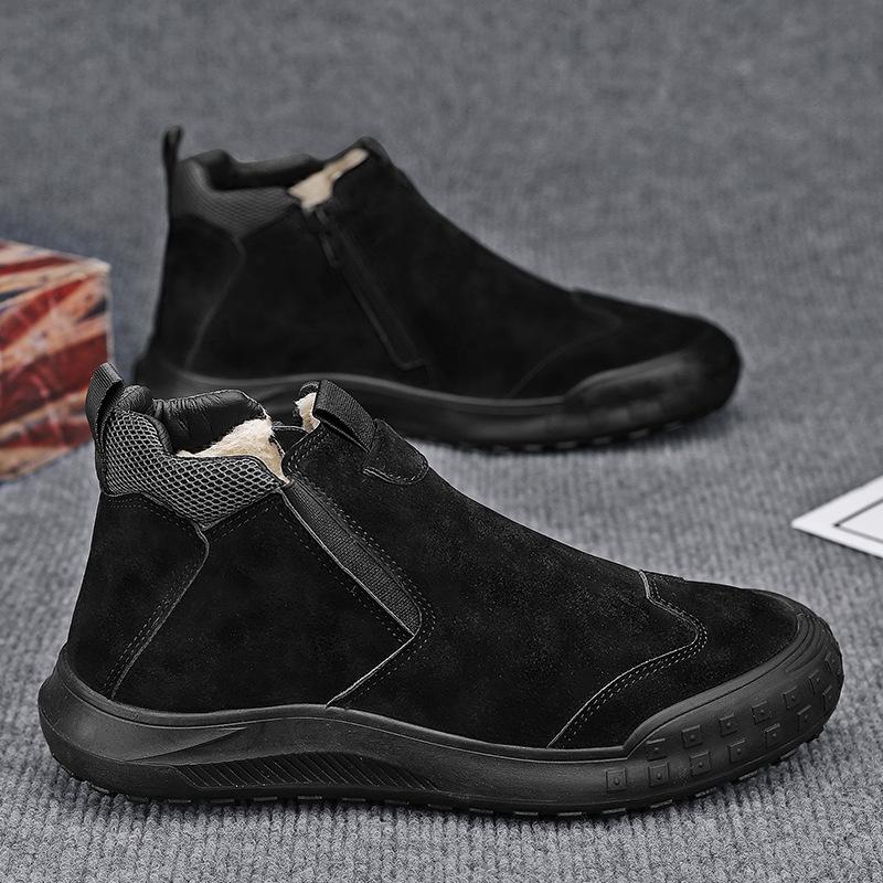 Уличные кожаные мужские кроссовки Слипоны Повседневная обувь Мужская обувь для ходьбы Мужские лоферы Удобная обувь для хайкинга Легкие 2024