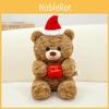 Hat Santa Teddy Bear Plush Toy Cute Cartoon Children Girls Holiday Gift Doll
