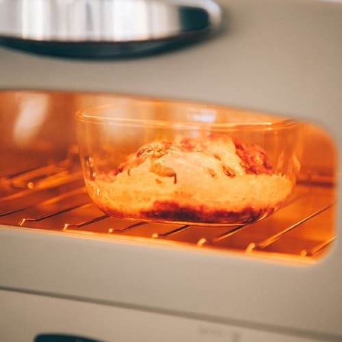 HARIO (Hario) Made in Japan Heat-Resistant Glass Storage Containers, Square, 250ml, BUONO kitchen KST-25-TW, Set of 6, Clear