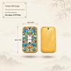 Sandalwood Peace Card: DIY Car Hanging Pendant & Keychain Accessory with National Style Colored Painting Relief