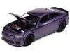 autoworld Dodge Charger Swinger Scar Pack 2023 Plum Crazy Charger Swinger Plum Crazy Diecast Model Car 1/64 R/T [Used]