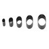 5PCS Set Leather Cutting Die Oval Shape 20-70mm Long Shaft Hollow Punching Tool for Handcraft
