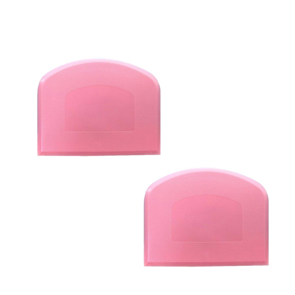 2PC Plastic Cake  Spatula Dough Butter Batter Scraper Baking Tools