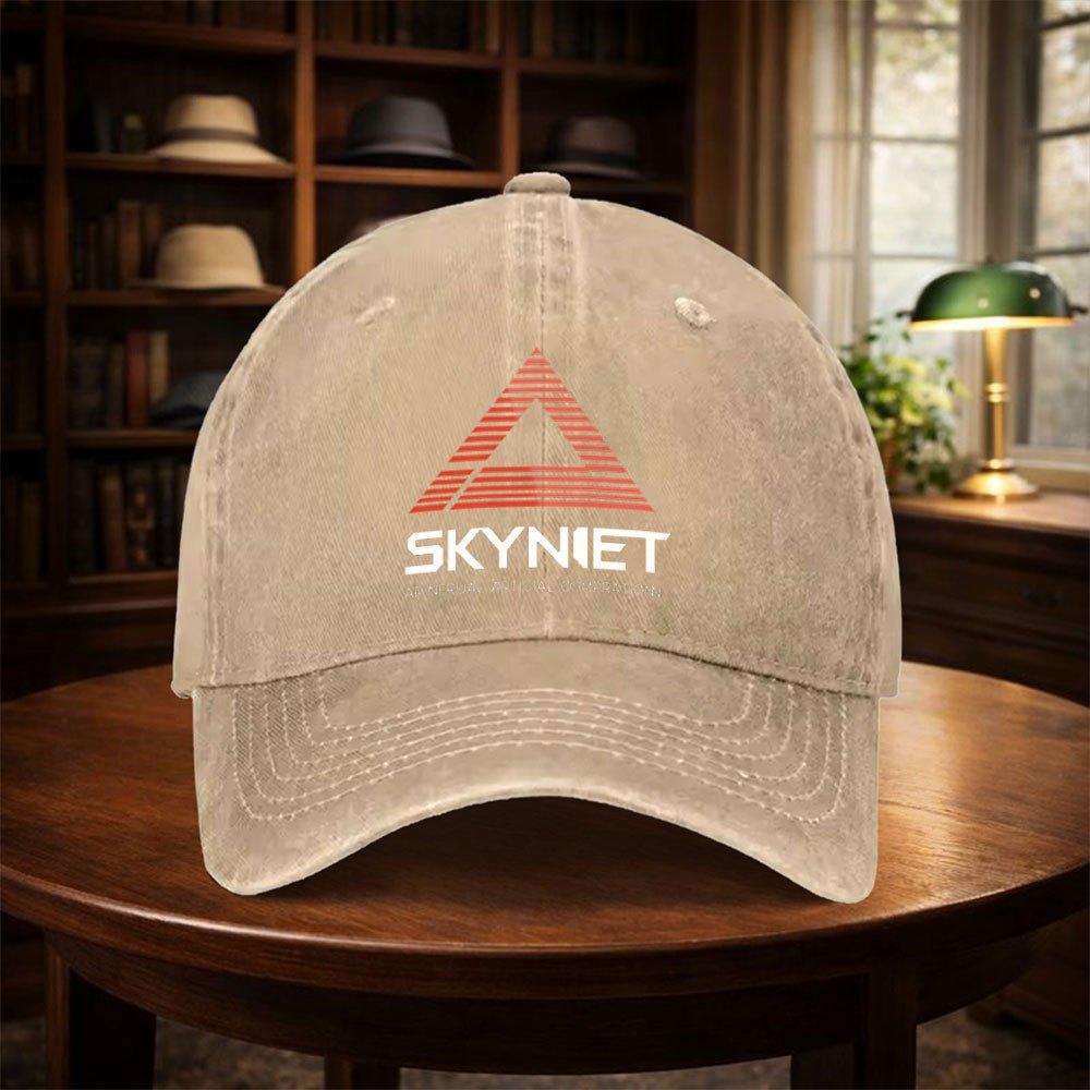 Мужская Женская Ретро Бейсболка с Принтом Skynet Регулируемая Легкая Подходит для Улицы Лета Карнавала День Отца Подарок