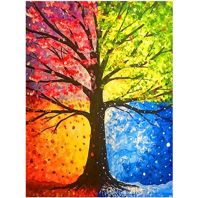 Full 5D Diy Diamond Painting Landscape Tree Diamond Embroidery Cross Stitch Home Decor Handmade Gift