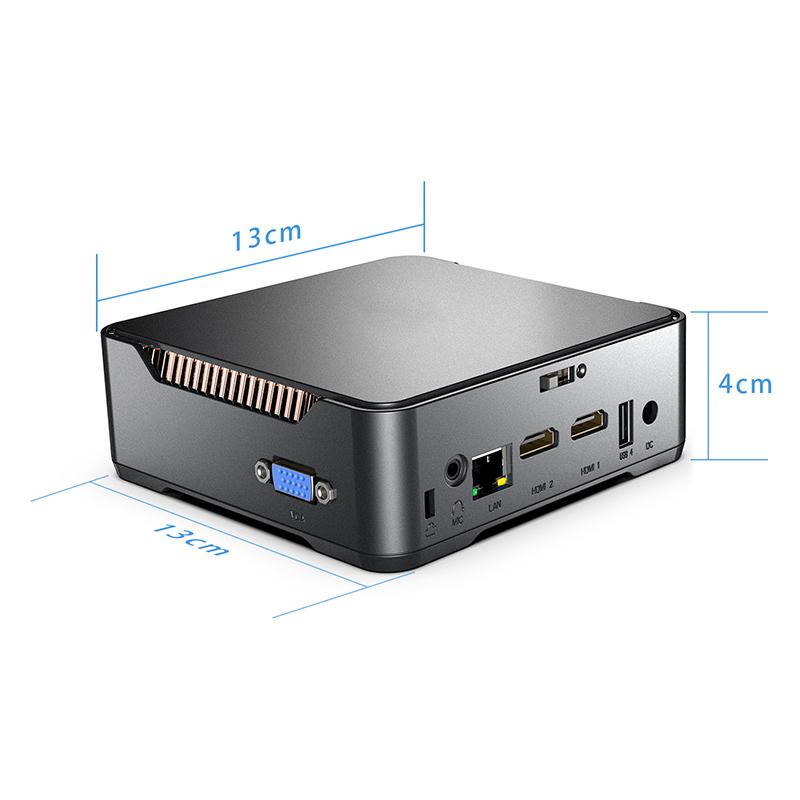 FUNXUN Window 11 Pro Mini PC Home Office Computer 128G/256G/512G/1TB SSD 8/16GB RAM Portable PC
