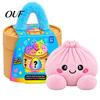 Soft Stuffed Dumpling Toy Big Mystery Plush Toy, Cute Steamed Bun Pillow, Kawaii Food Educational Pretend Play Cushion for Home Office Decor,