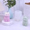 3D жирный кот Животное Силиконовая форма для свечей DIY Милый котенок Гипсовая форма Инструмент для изготовления мыла и ароматерапии Ручная работа Подарки Декор для дома