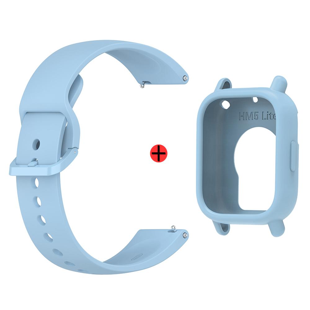 Для Redmi Watch 5 Lite Силиконовый ремешок для часов + Чехол Спортивный ремешок Пряжка того же цвета Браслет на замену для Redmi Watch 5 Lite