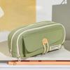 Korean Style Desktop Storage Pouch Multi-layer Stationery Bag Simple Pencil Bag  Office Supplies