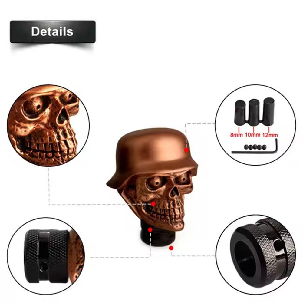 Ручки переключения передач автомобиля Череп Голова Шестерня Механическая коробка передач Ручка переключения передач Рычаг переключения передач Модификация личности