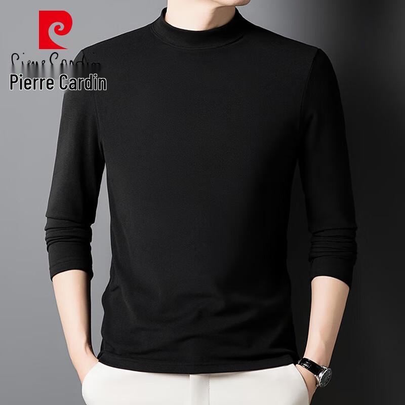 Pierre Cardin Мужская однотонная футболка с длинным рукавом