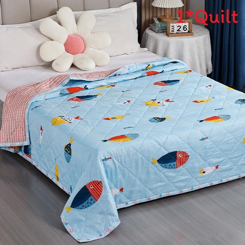 Животное Растение Летний Узор Принты Пододеяльник Одеяло Постельное Белье Для Студента Моющийся Комната