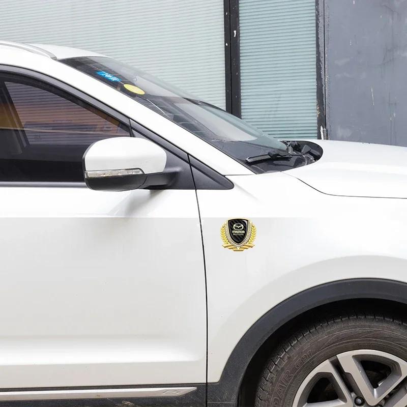 2025 Горячий Значок-Эмблема на Окно Автомобиля для Mazda 2 3 5 6 Axela Atenza Protege Speed CX5 CX7 RX7 MX3 Наклейки на Бок Багажника Стайлинг Аксессуары