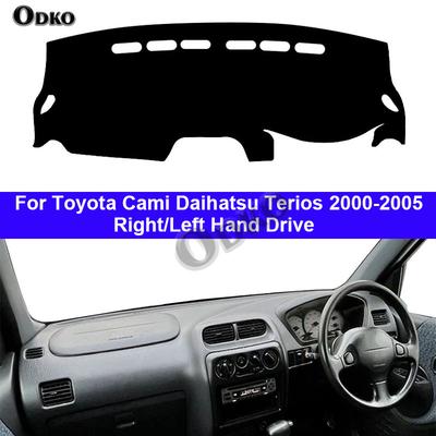 Автомобильная внутренняя крышка приборной панели для Cami Daihatsu Terios 2000 - 2005 LHD RHD Коврик-накидка на приборную панель Защита от солнца Коврик Анти-УФ