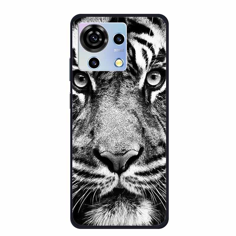 For ZTE V50 Vita Phone Case TPU Soft Back Cover Cartoon Luxury Silicone Phone Cases for ZTE Blade V40 V 40 50 Vita Animal Funda