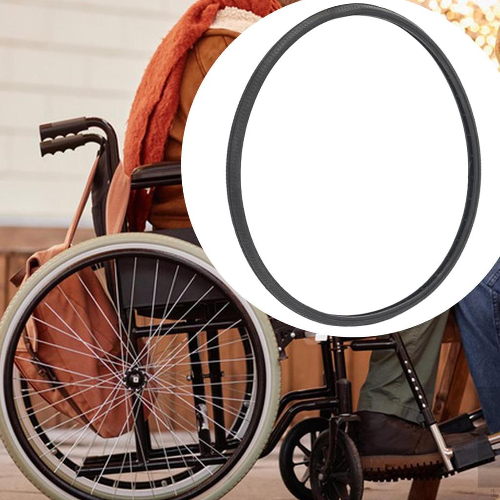 Заднее колесо инвалидной коляски, цельная шина, простая установка, запасные части премиум-класса, замена