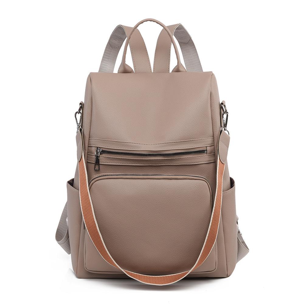 Fashionable Large-capacity Backpack, Dual-shoulder and Single-shoulder Ladies' Bag