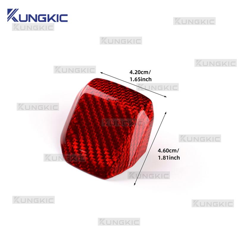 Real Dry Carbon Fiber For Seat Leon MK4 Cupra Leon Cupra Formentor 2020 2021 2022 2023 2024 2025 LHD RHD Gear Shift Konb Head.