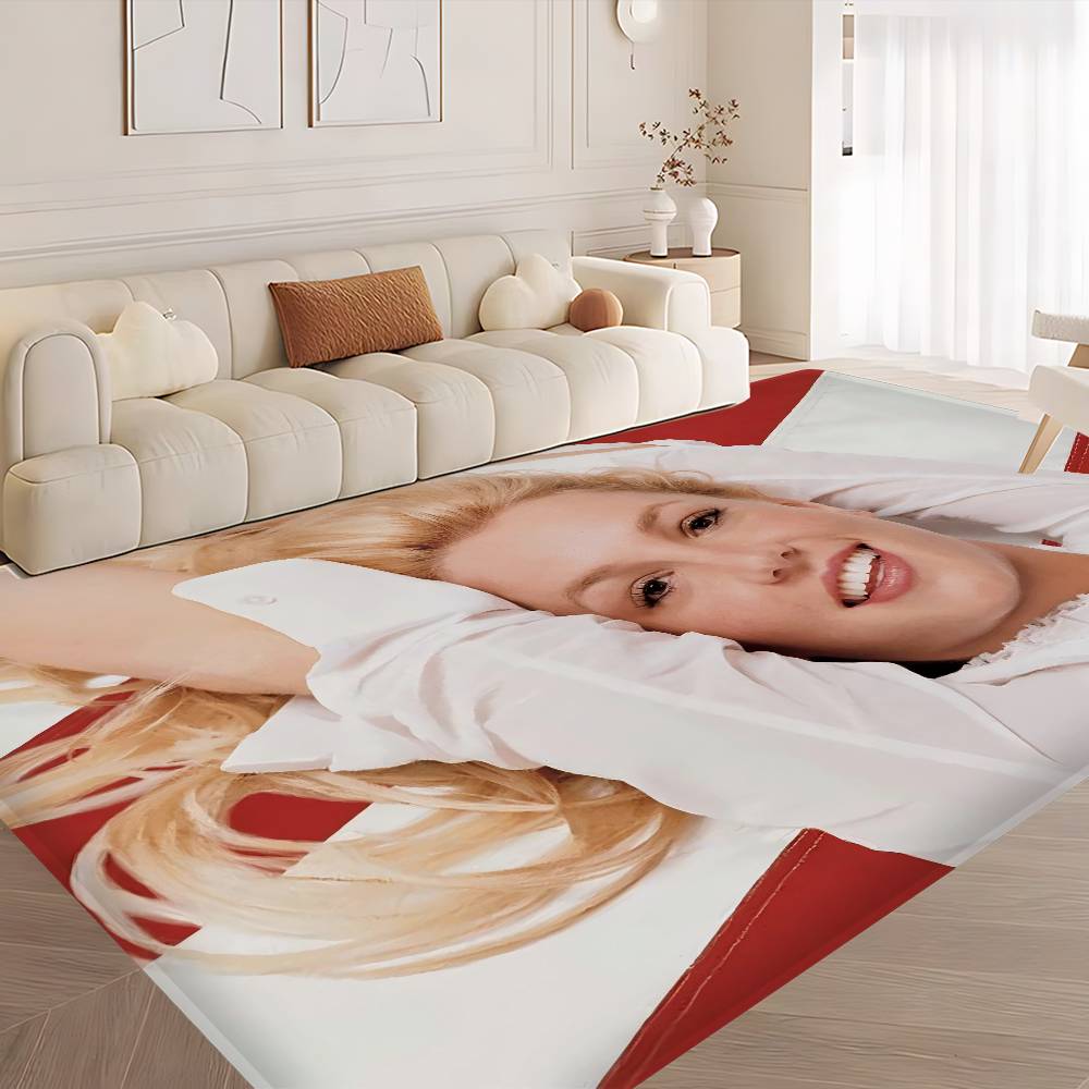 Retro Singer Britney Spears Door Mat Nordic Style Bedroom Living Room Doormat Home Balcony Anti-Slip Alfombra