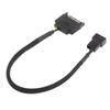 CRJ 15-Pin Male SATA to 1/2 Fan Sleeved Power Adapter Cable 3 Pin/4 Pin Laptop Motherboard CPU Fan Extension Cable