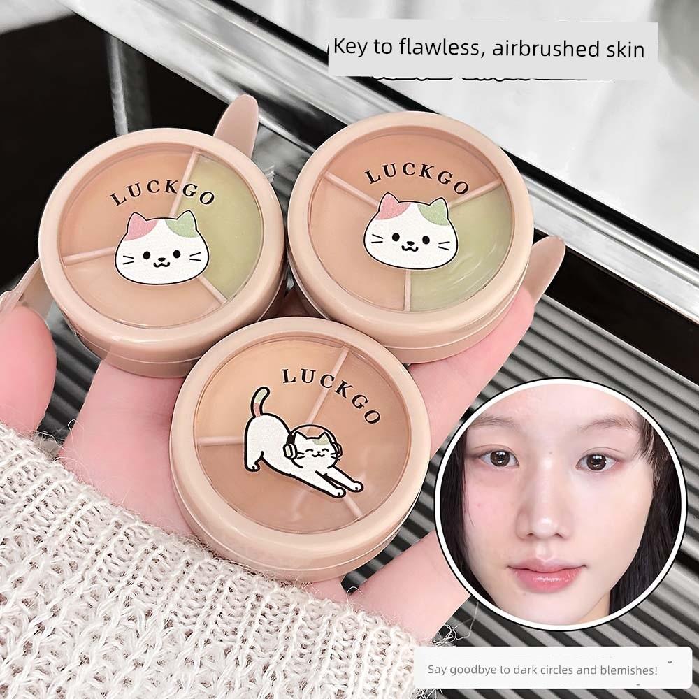 Three-Color Concealer to Cover Tattoos, Spots, Acne Marks, Facial Contouring, Dark Circles, Dull Skin, and Brighten Skin Tone