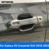 Для Subaru XV Crosstrek SUV 2018-2022 2023 хромированная боковая ручка двери, крышка чаши, накладка, защитная наклейка, аксессуары для автомобиля