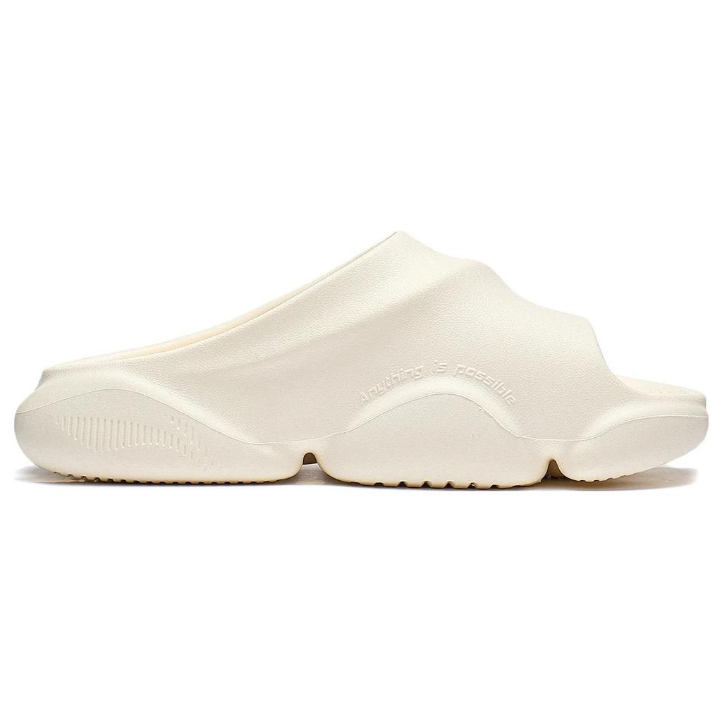 Баскетбольная площадка Li Ning Badfive Slide Бесшумные сандалии для женщин, обувь ванильно-белого цвета ABTT006-1