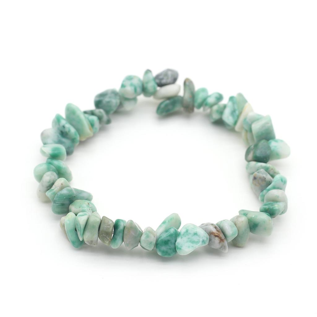 1 шт., браслет из натурального камня, нерегулярный кристалл, аметист, агат, флюорит, синяя бирюза, опал, браслеты для женщин и мужчин, ювелирные изделия 19 см