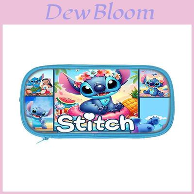 Двухслойный пенал Stitch для детей с полиэстером для хранения школьных принадлежностей