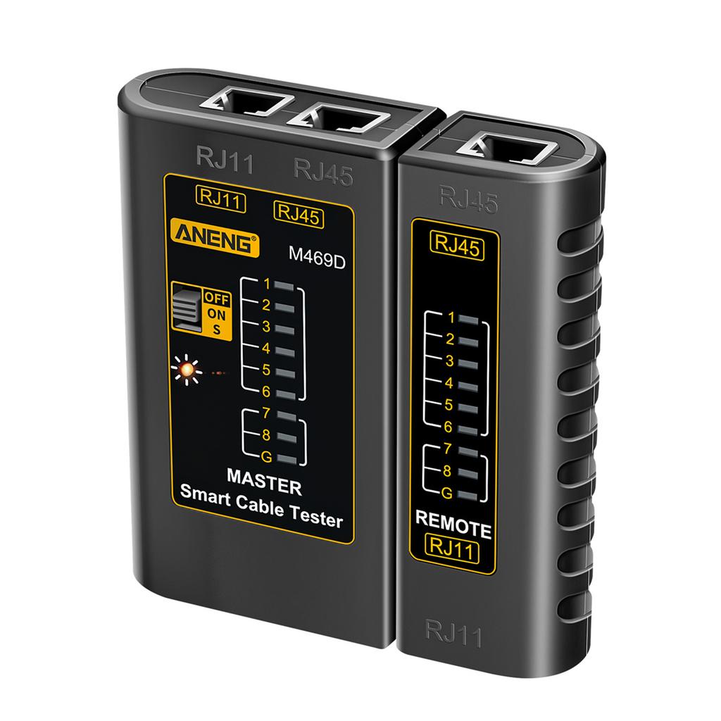 ANENG M469D Тестер сетевого кабеля Прибор для сопряжения телефонных линий RJ11 RJ45 со светодиодом